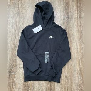 Nike Kids Fleece Pullover Hoodie Sz Large Black FD3000-010